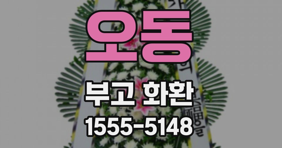 오동 부고 화환