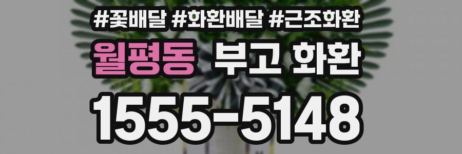 월평동 부고 화환