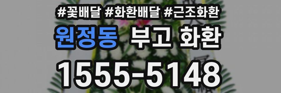 원정동 부고 화환