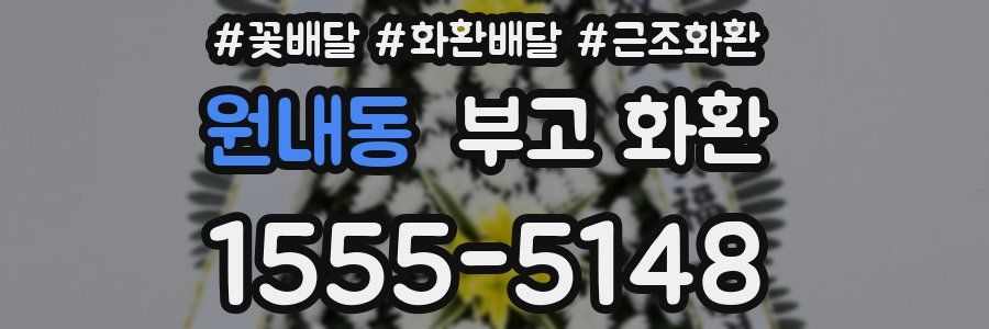 원내동 부고 화환