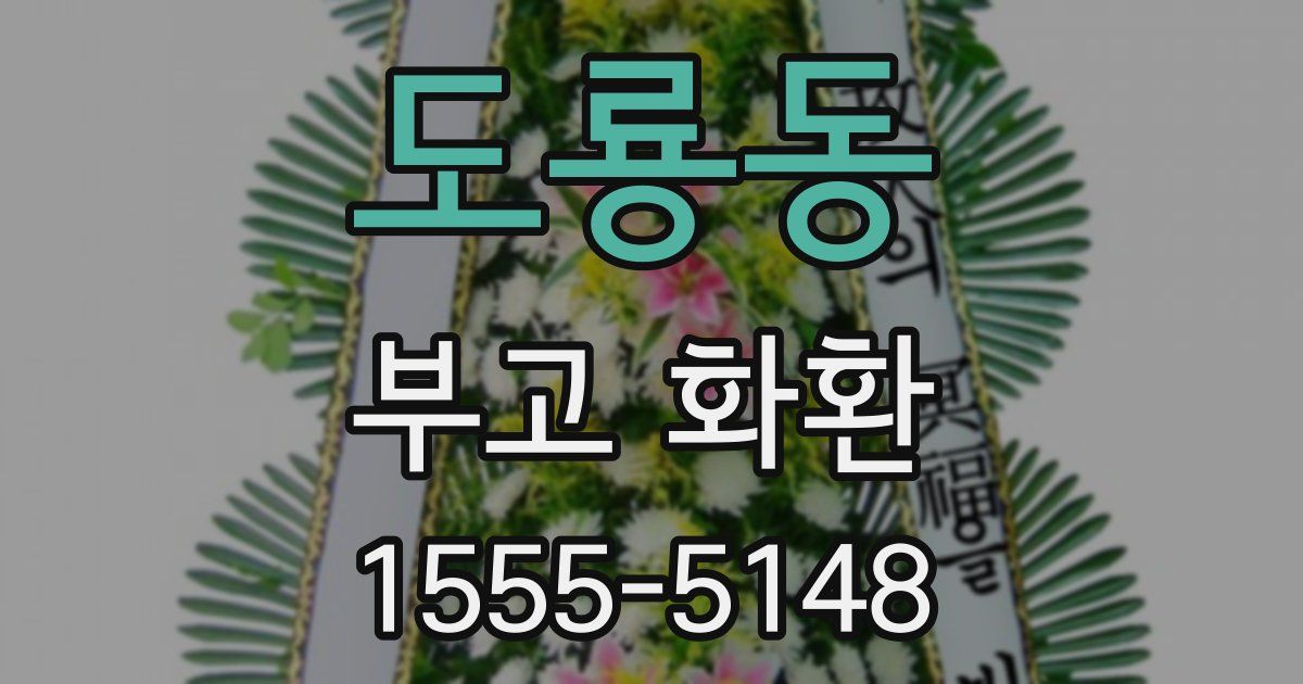 도룡동 부고 화환