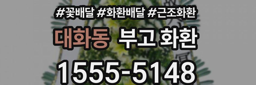 대화동 부고 화환