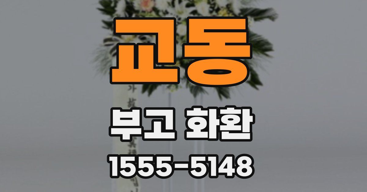 교동 부고 화환