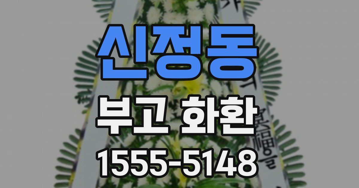 신정동 부고 화환
