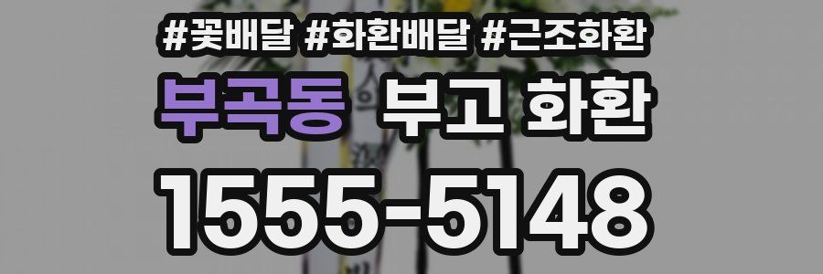 부곡동 부고 화환