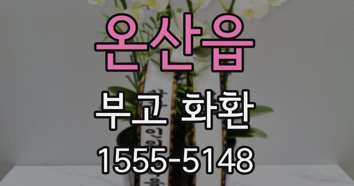 온산읍 부고 화환