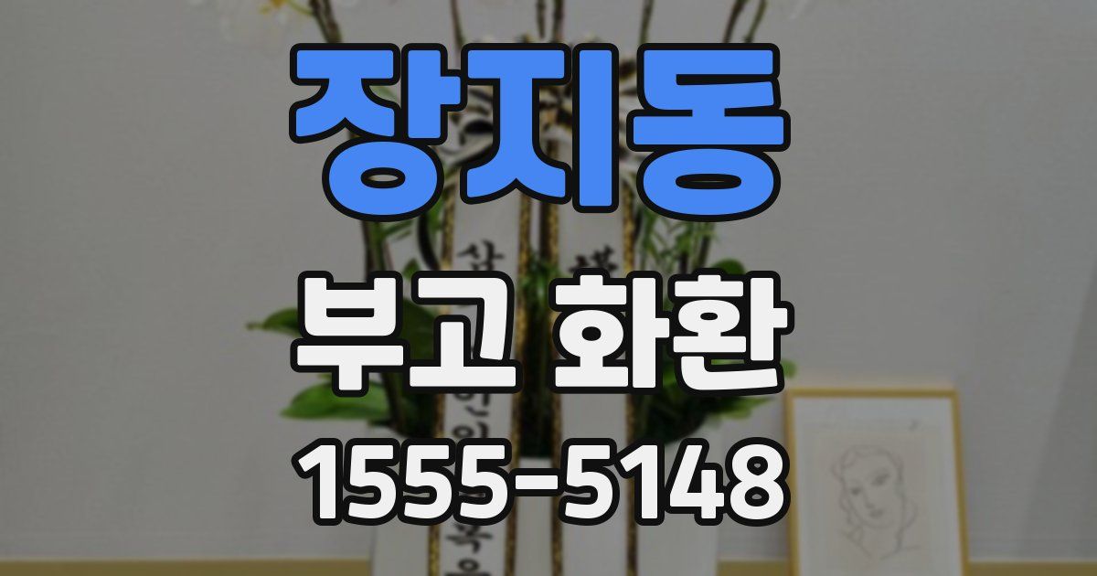 장지동 부고 화환