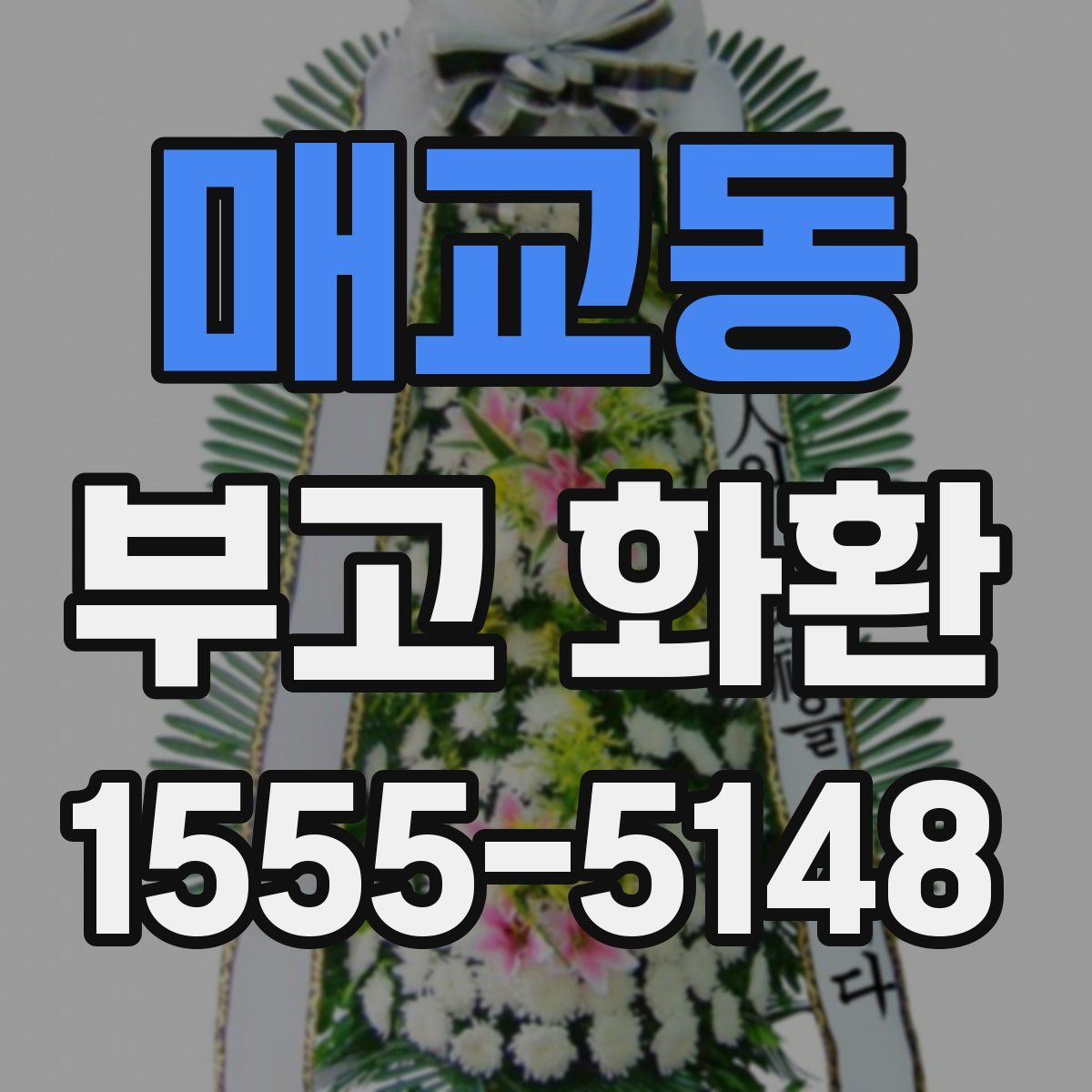 매교동 부고 화환