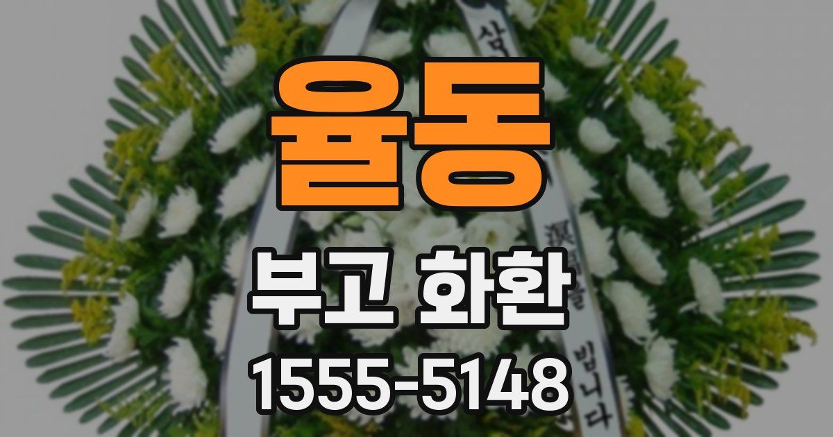 율동 부고 화환