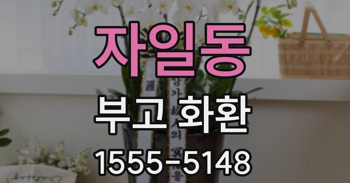 자일동 부고 화환