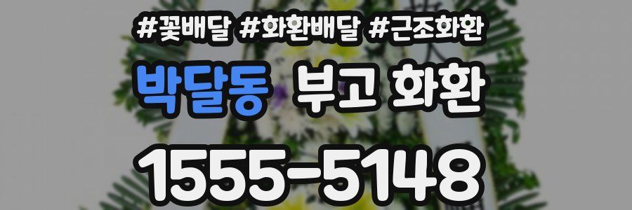 박달동 부고 화환