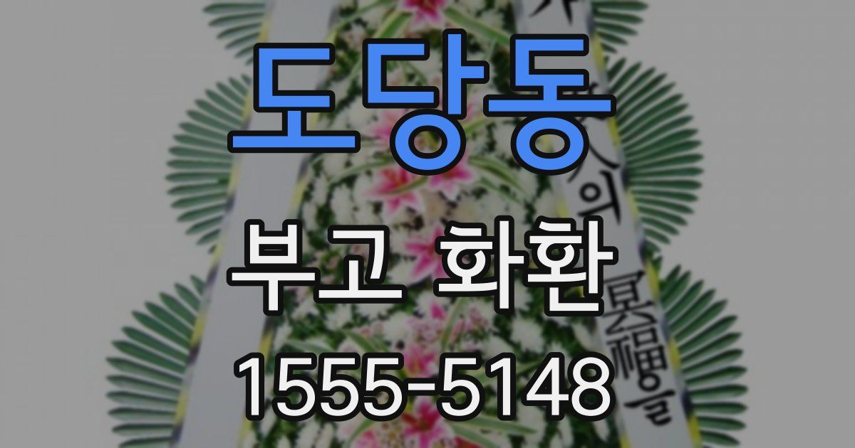 도당동 부고 화환