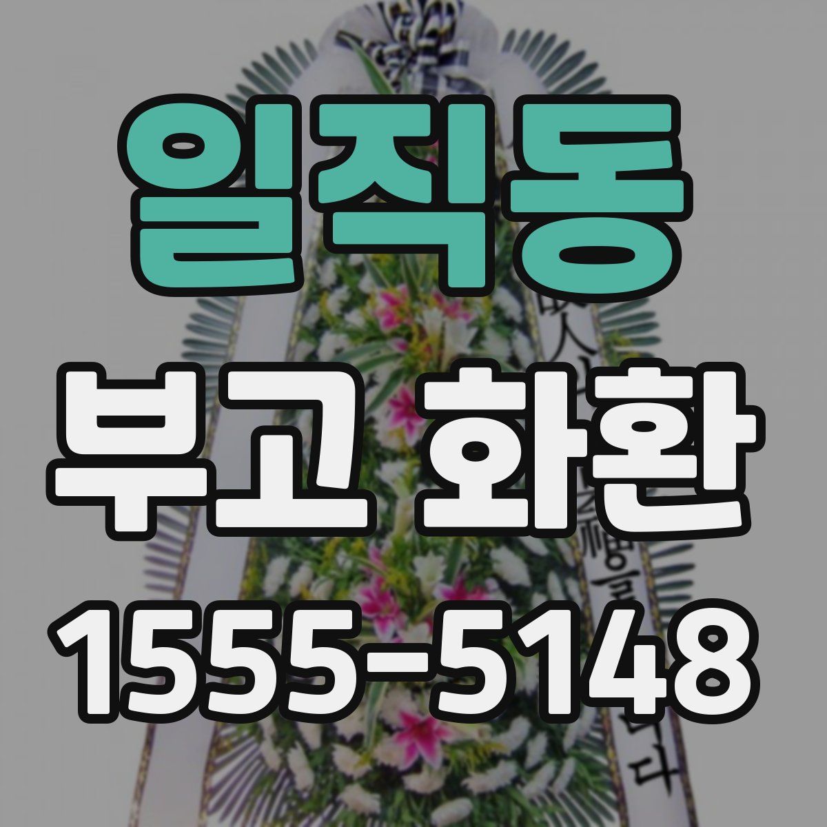 일직동 부고 화환