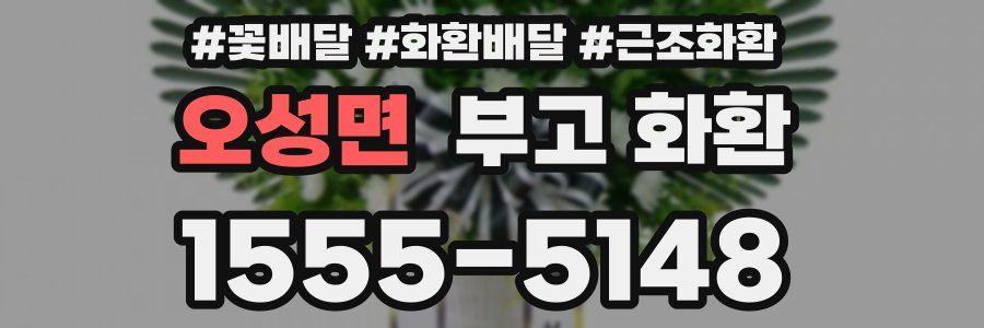 오성면 부고 화환