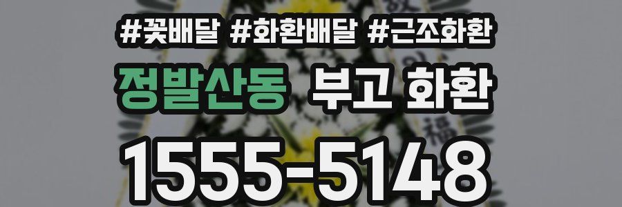 정발산동 부고 화환