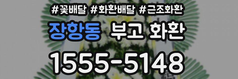 장항동 부고 화환