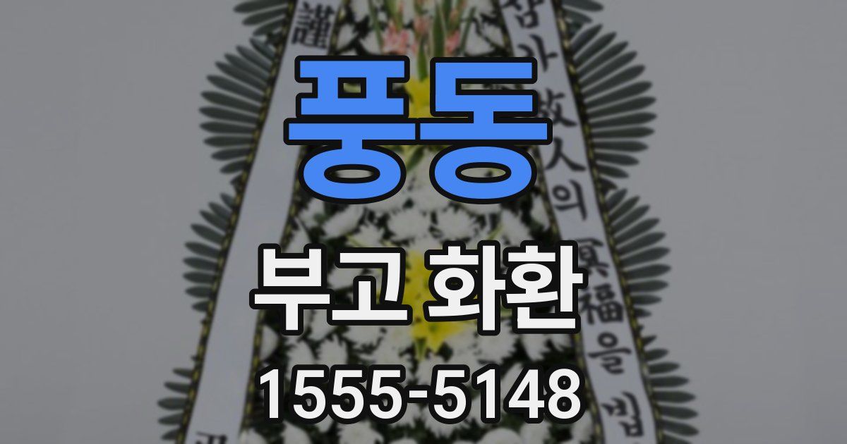 풍동 부고 화환