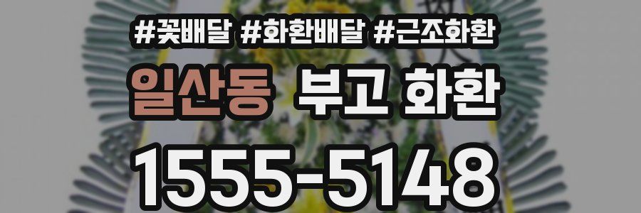 일산동 부고 화환