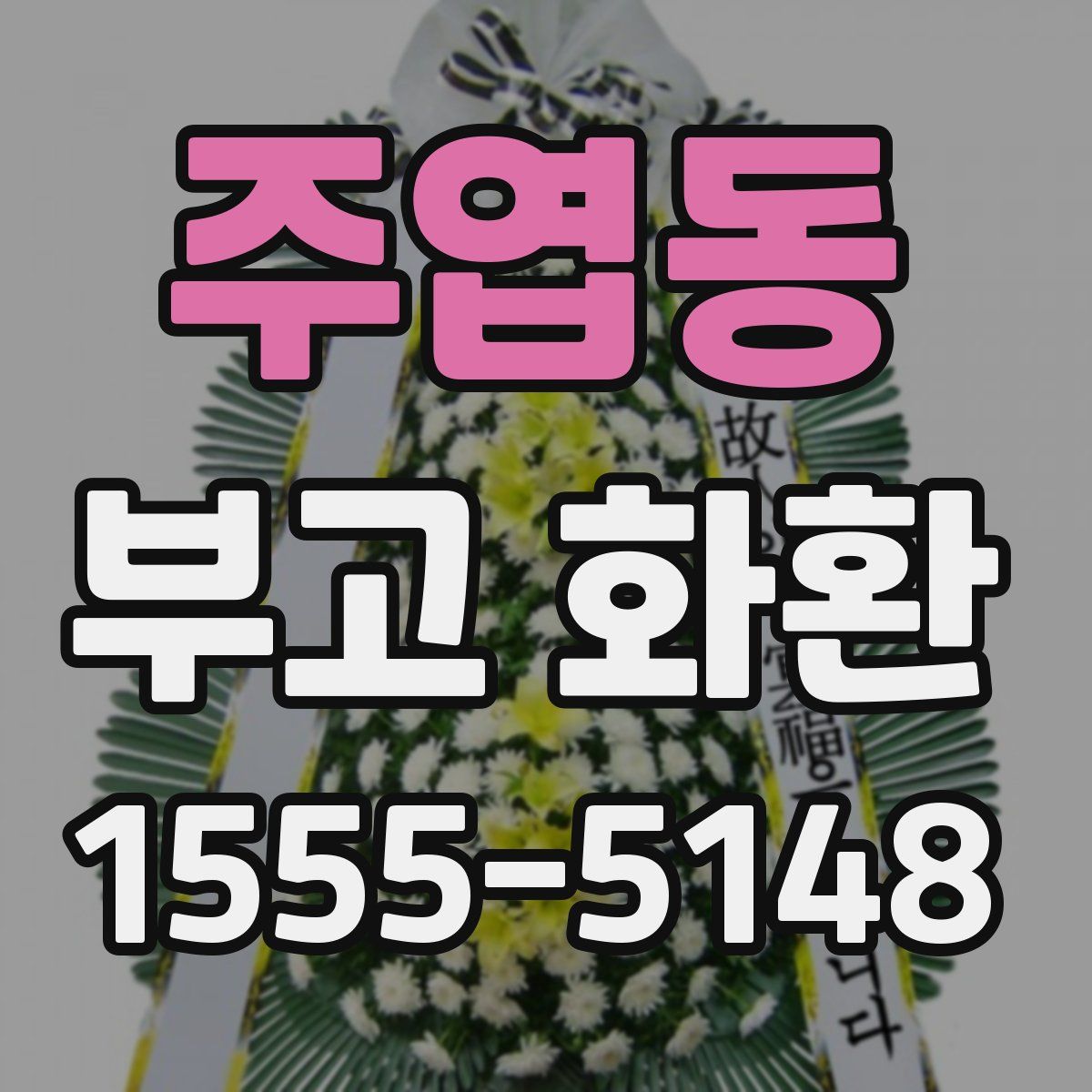 주엽동 부고 화환