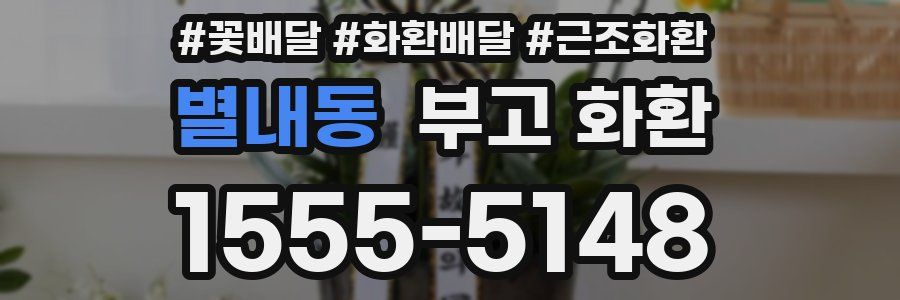 별내동 부고 화환