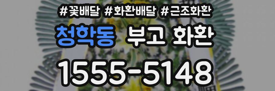 청학동 부고 화환