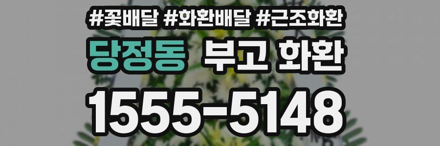 당정동 부고 화환