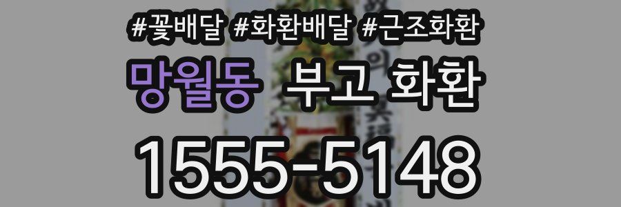 망월동 부고 화환