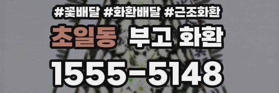 초일동 부고 화환