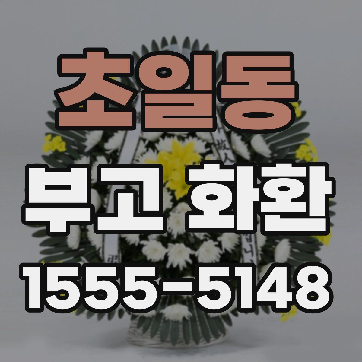 초일동 부고 화환