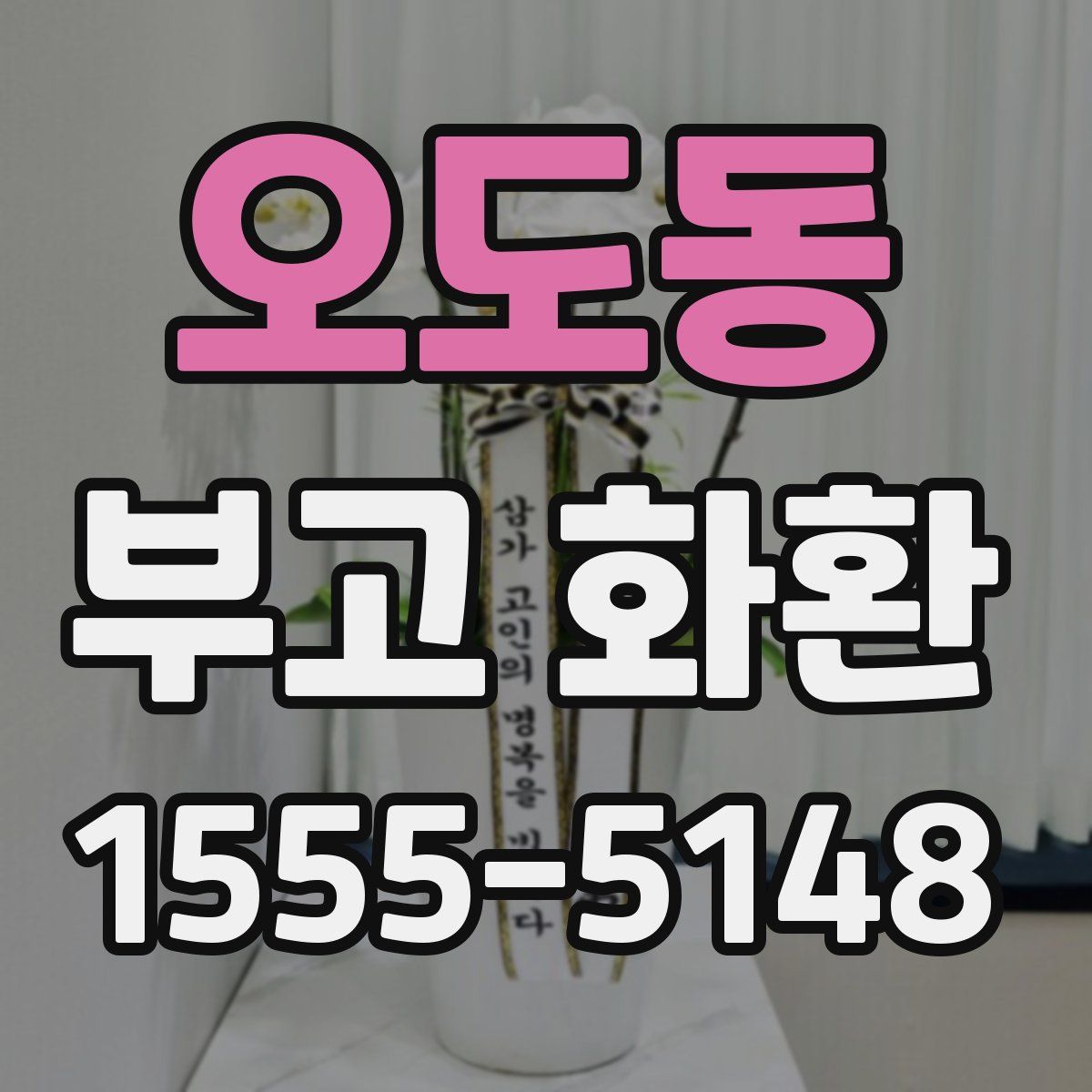 오도동 부고 화환