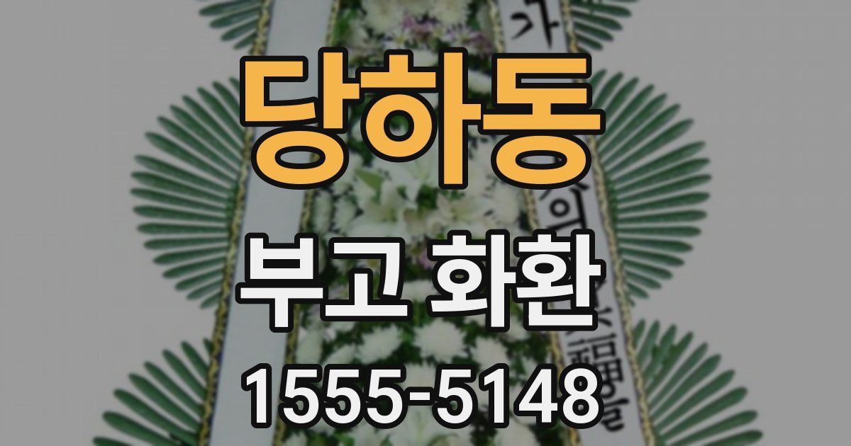 당하동 부고 화환