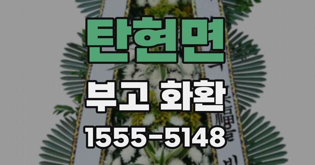 탄현면 부고 화환