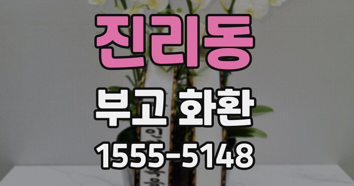 진리동 부고 화환