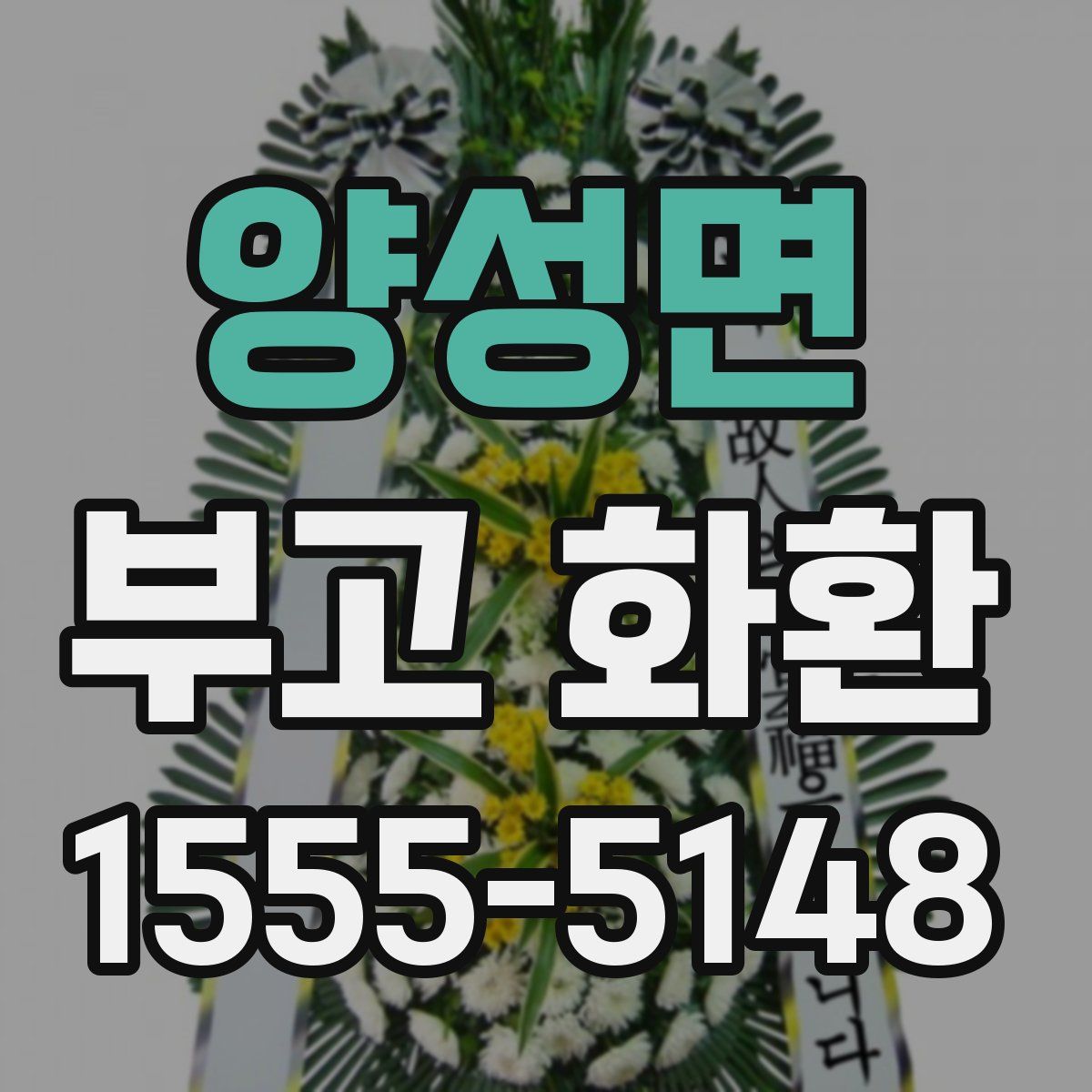 양성면 부고 화환