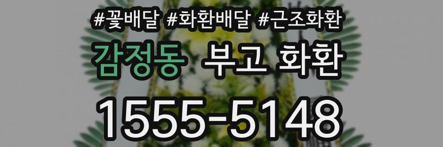 감정동 부고 화환