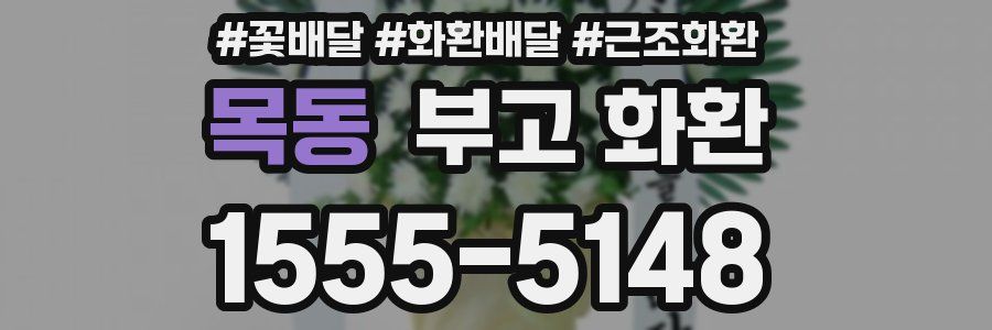 목동 부고 화환
