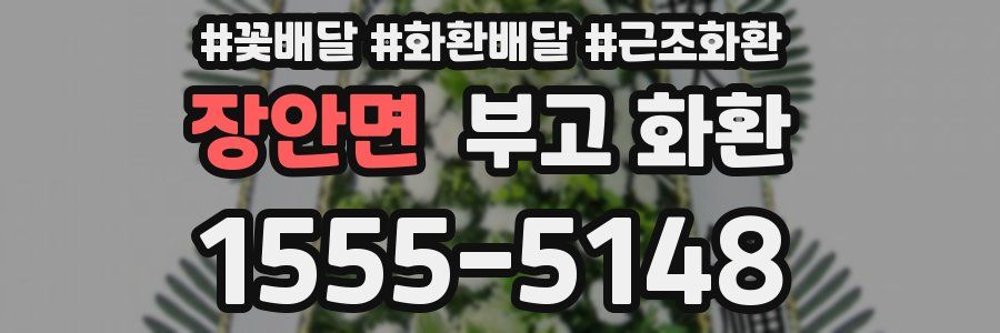 장안면 부고 화환