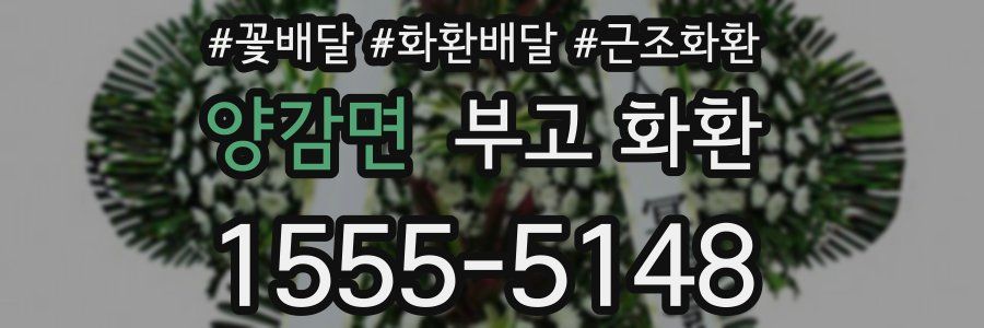 양감면 부고 화환
