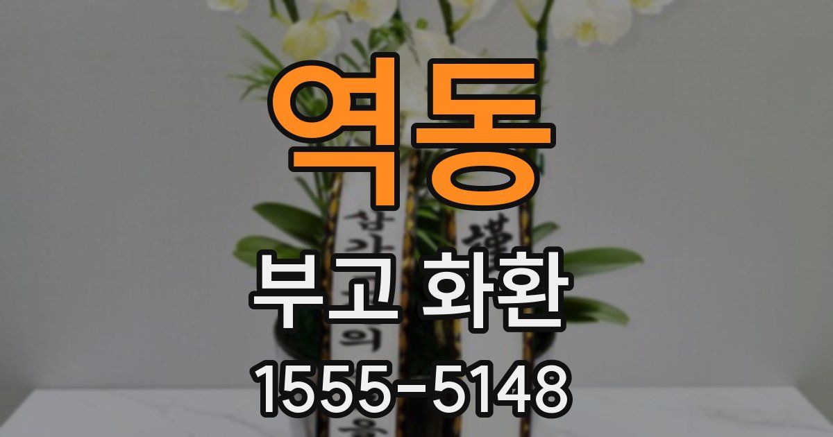 역동 부고 화환