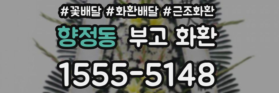향정동 부고 화환