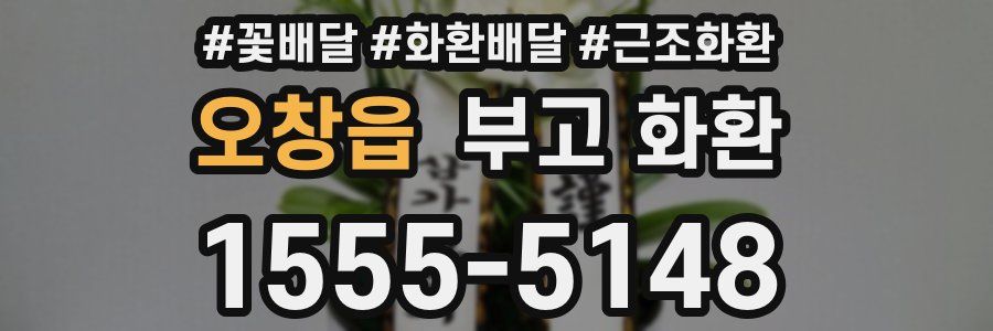 오창읍 부고 화환