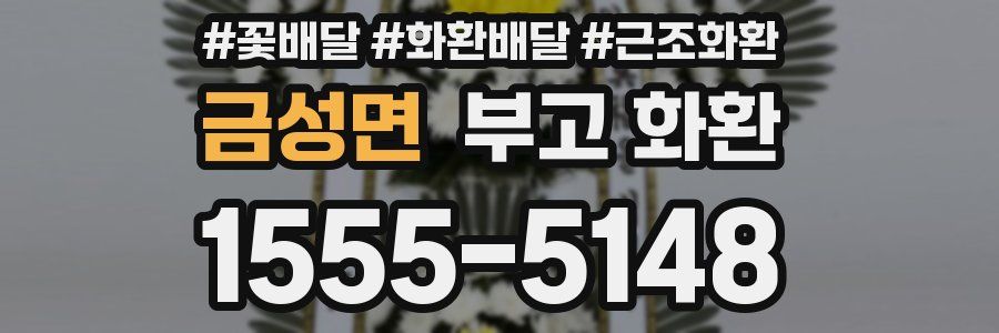 금성면 부고 화환