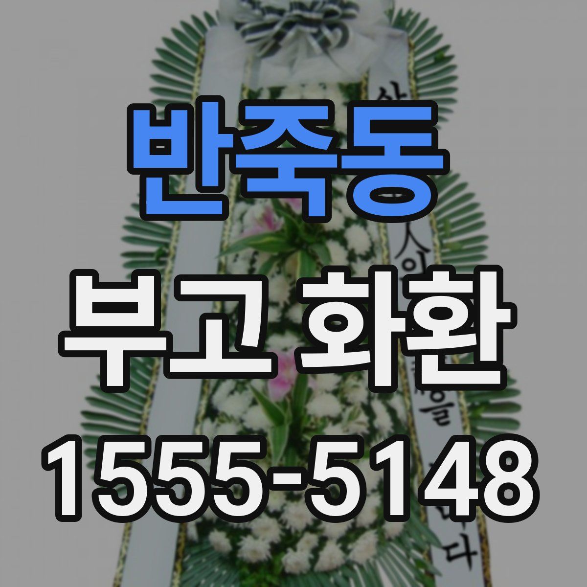 반죽동 부고 화환