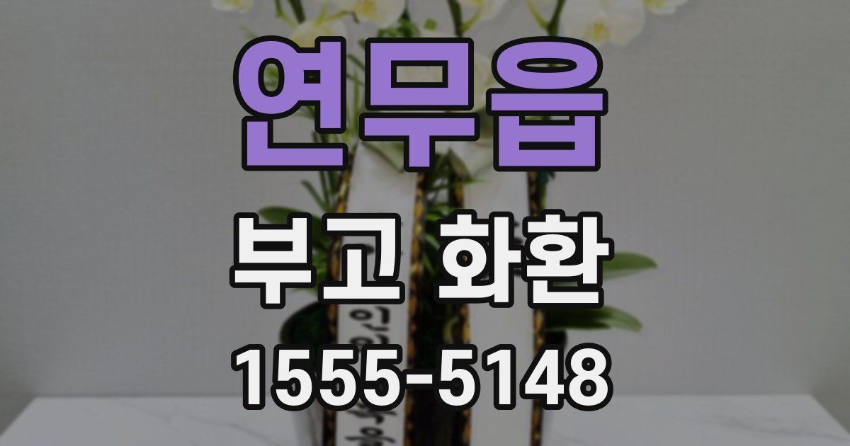 연무읍 부고 화환