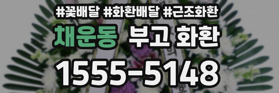 채운동 부고 화환