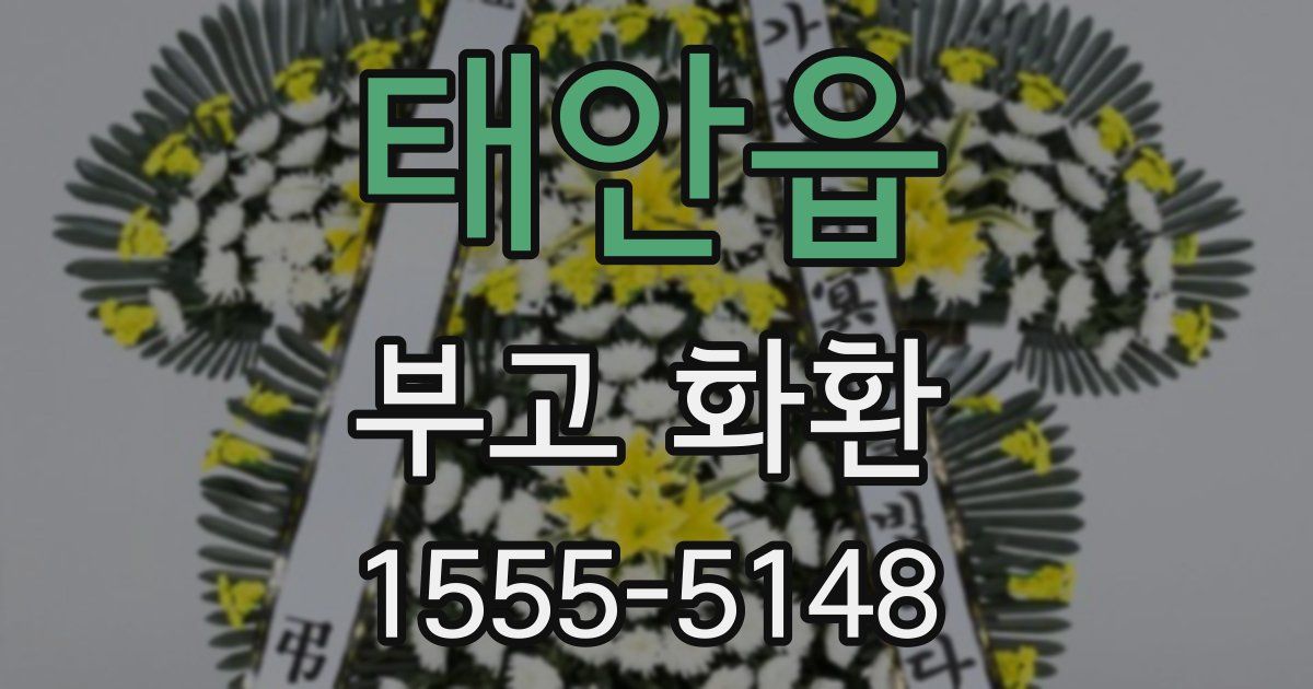 태안읍 부고 화환