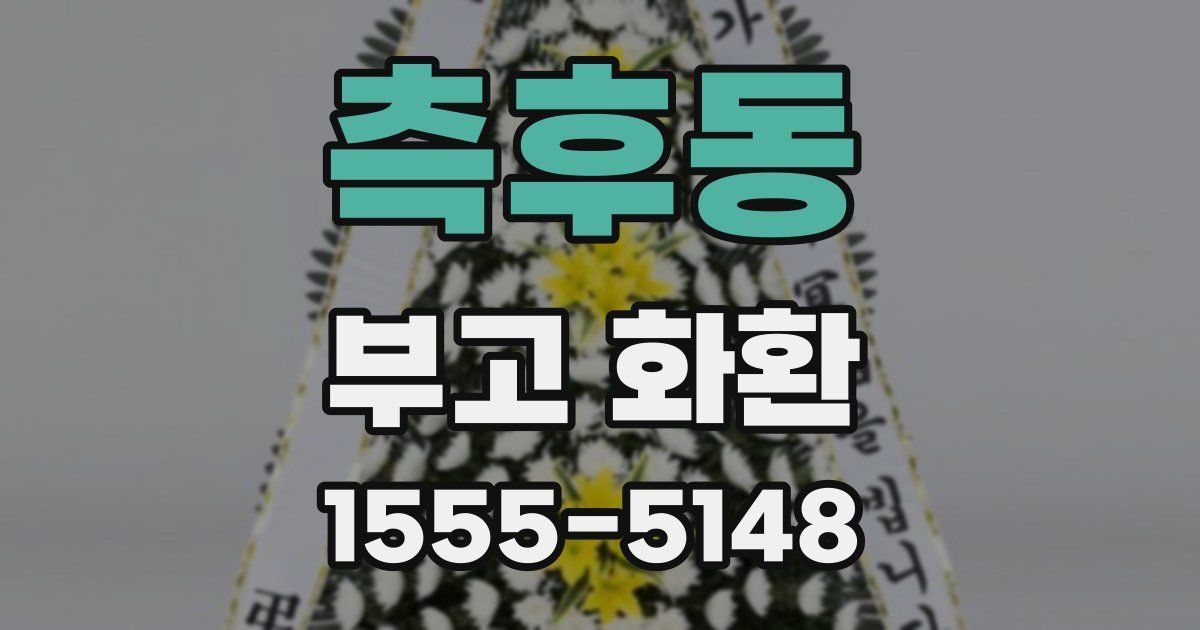 측후동 부고 화환