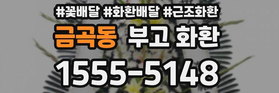 금곡동 부고 화환