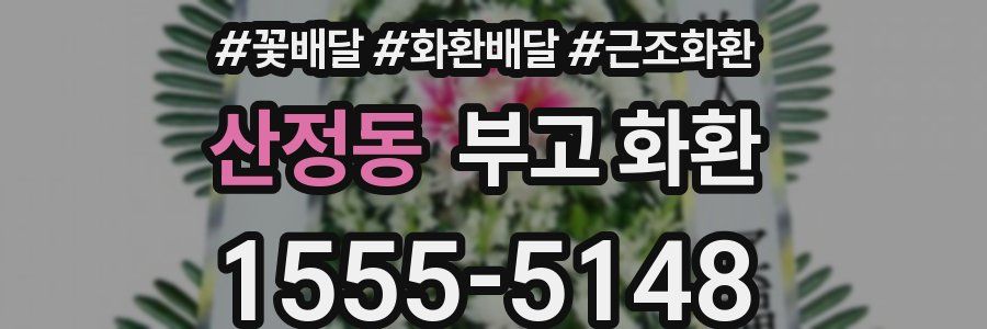 산정동 부고 화환