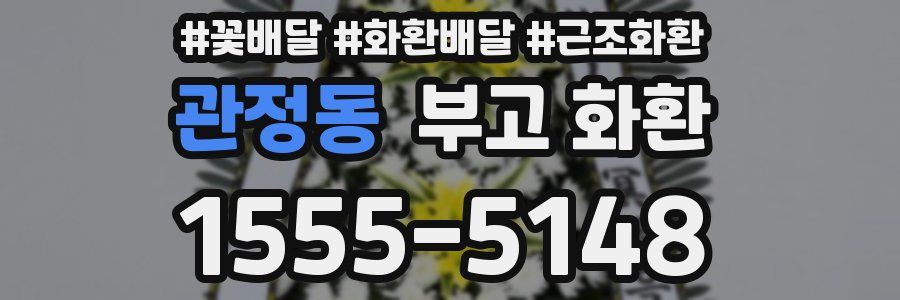 관정동 부고 화환